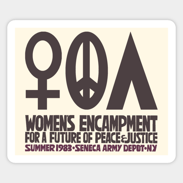 Women's Encampment for Peace and Justice 80s Feminist Sticker by WearingPride